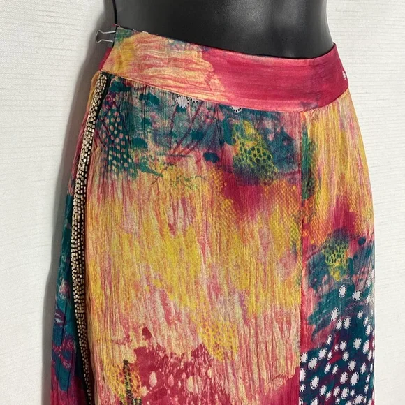 Zara Multicolored Jewel Midi Skirt Size S - Picture 4 of 16